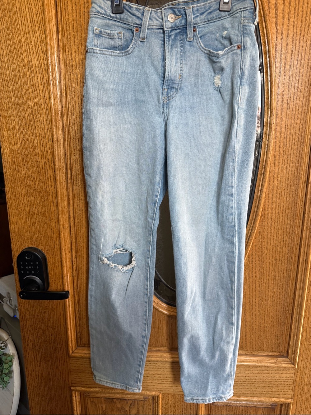 Old Navy High-Rise O.G. Straight Distressed Jeans Women’s Size 4